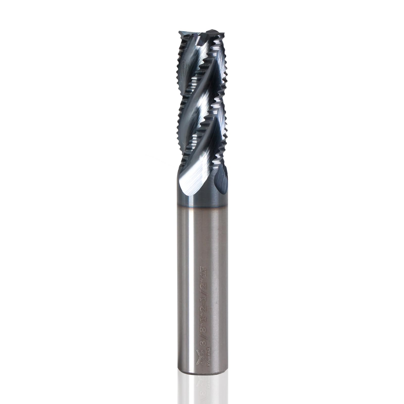 3/8" carburo di sgrossatura fine Mil, 4 punte del mulino del carburo del micro grano della scanalatura, per gli acciai legati/gli acciai temprati Micro Grain Carbide End Mill