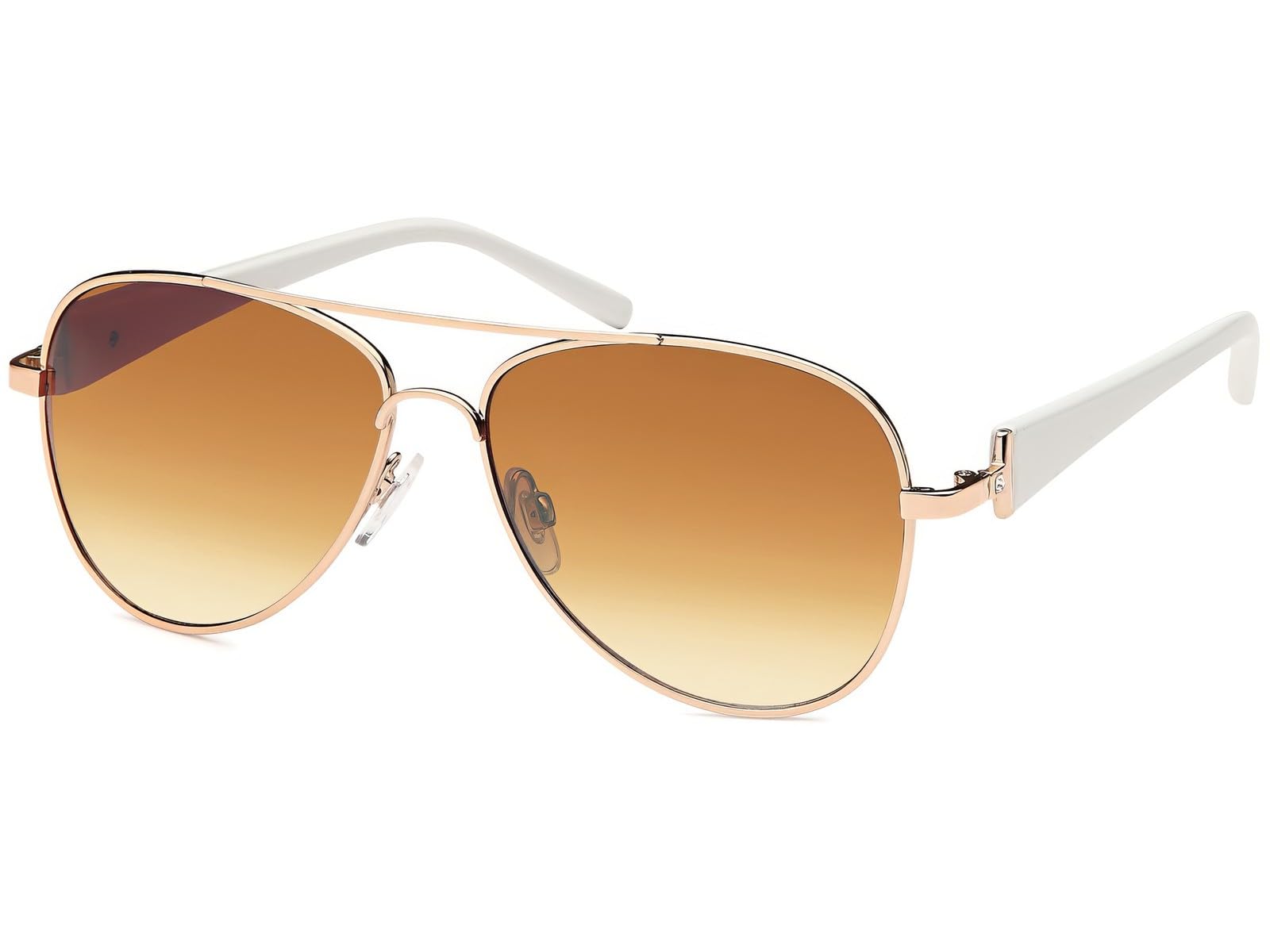 styleBREAKER Gafas de sol tipo piloto para mujer con pedrería