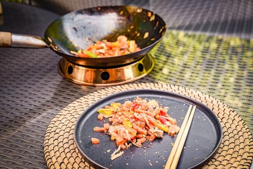 Grillfürst Wok-Ring für Seitenkocher - Stabiler Edelstahl Wokaufsatz für Gasgrill & Seitenbrenner - Perfekt für asiatische Wokgerichte & BBQ