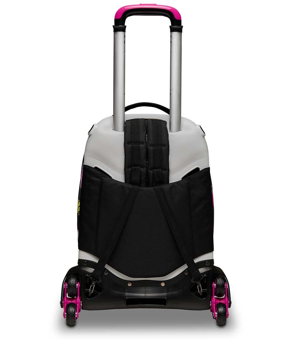 Seven Trolley Scuola Sganciabile Jack 3 Ruote, Fucsia, KIDDIE CRUSH, Triplo Uso, Zaino con Carrello Sganciabile, Tasca Porta Borraccia, Zaini e Trolley, Scuola, Bambine e Ragazze