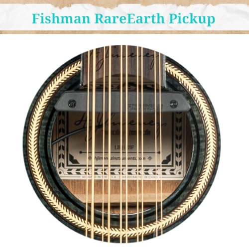 H. Jimenez, 7-String Acoustic-Electric Guitar, Ambidextrous, Blue (LBQ4ETB) - Image 4