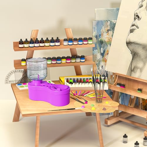 image for ACGASK Paint Brush Cleaner, Painting Station for Kids Adult Artist, Pa