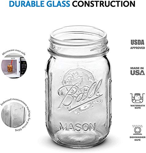 Image of STAR WORK Transparent Glass Jar and Container with Air Tight Gold Lid for Kitchen | Storage for Pickle Masala spice and more (400 ml Set Of 6)