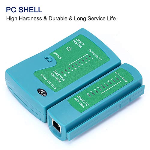 Btuty Testador de cabo de rede RJ45 RJ11 profissional Ferramenta de teste de rede para detector de r