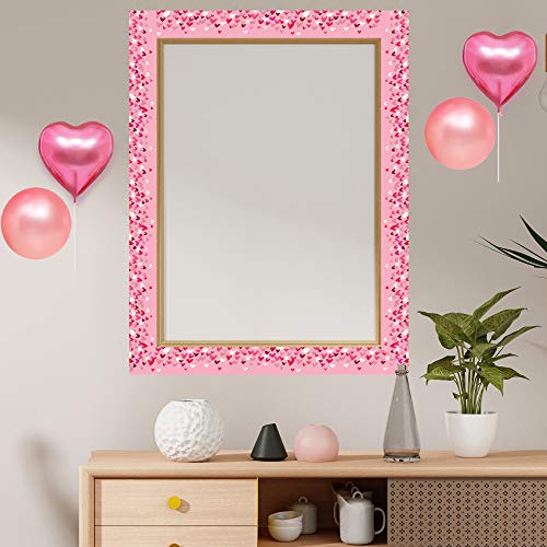 Joyin 52.5Ft Valentines Day Heart Bulletin Board Borders Decorations, Red Pink White Heart Straight Border Trim For Classroom Decoration, Valentine Party Decor, Party Favor (Red Pink White) #TOP4