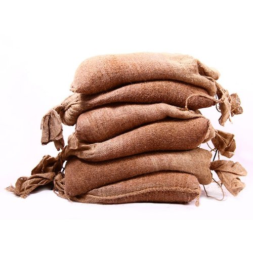 Exstream Set Of 100 Filled Hessian Sandbags - Washed Limestone Sand