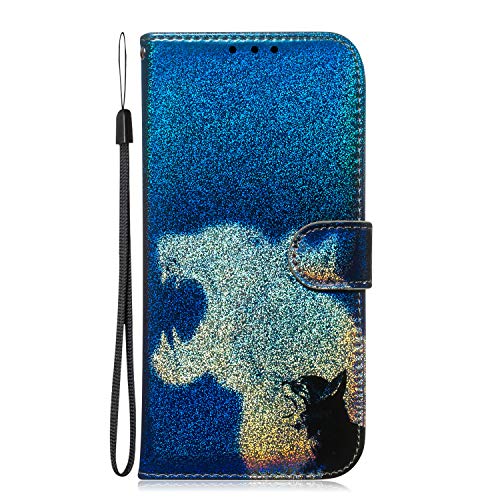 Lomogo Leather Wallet Case for [Huawei Mate 20 Pro] with Stand Feature Card Holder Magnetic Closure, Shockproof Flip Case Cover for Huawei Mate20 Pro - LOTXI150458 L7