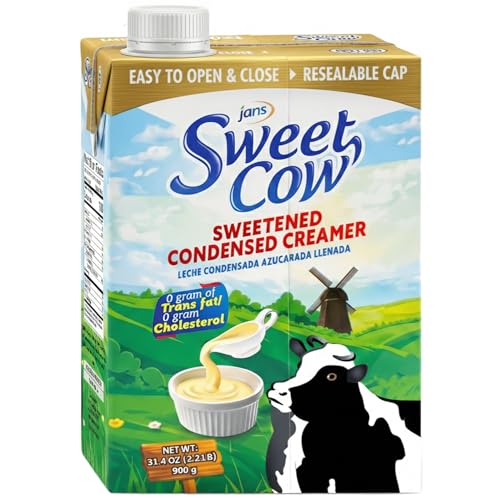 Jans Sweet Cow Sweetened Condensed Milk 31.4 oz Resealable Tetrapak,