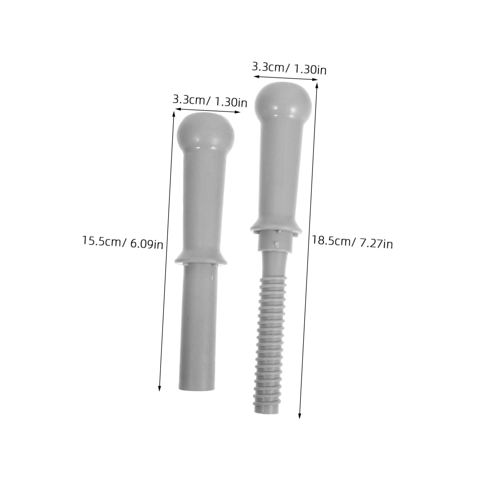 SUPVOX 1 Set Rocking Horse Replacement Plastic Handle Sturdy Reliable Threaded Grips for Ride Compatible with Various Rocking Horses Wear Resistant