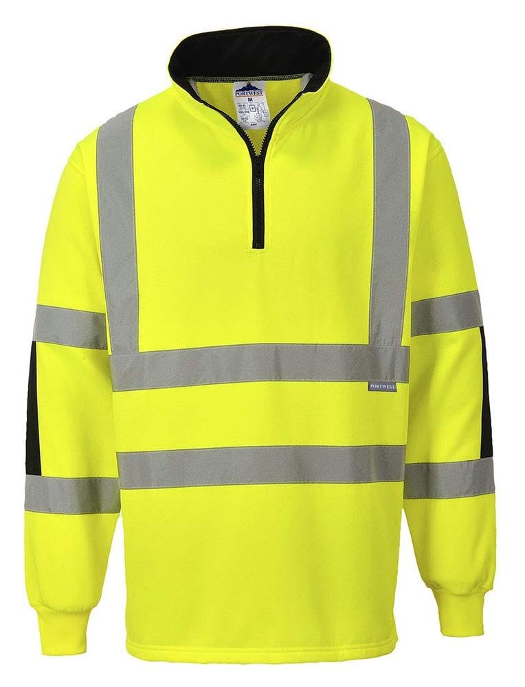 Portwest B308 Felpa Rugby Xenon, Giallo, 4XL