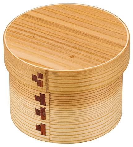 Cedar/Wappa Rice Pot, Small, Approx. Diameter 3.7 x Height 2.8 inches (9.5 x 7 cm), Body Inner Diameter 3.1 x Height 2.4 inches (8 x 6 cm), Lacquerware, Wooden Products