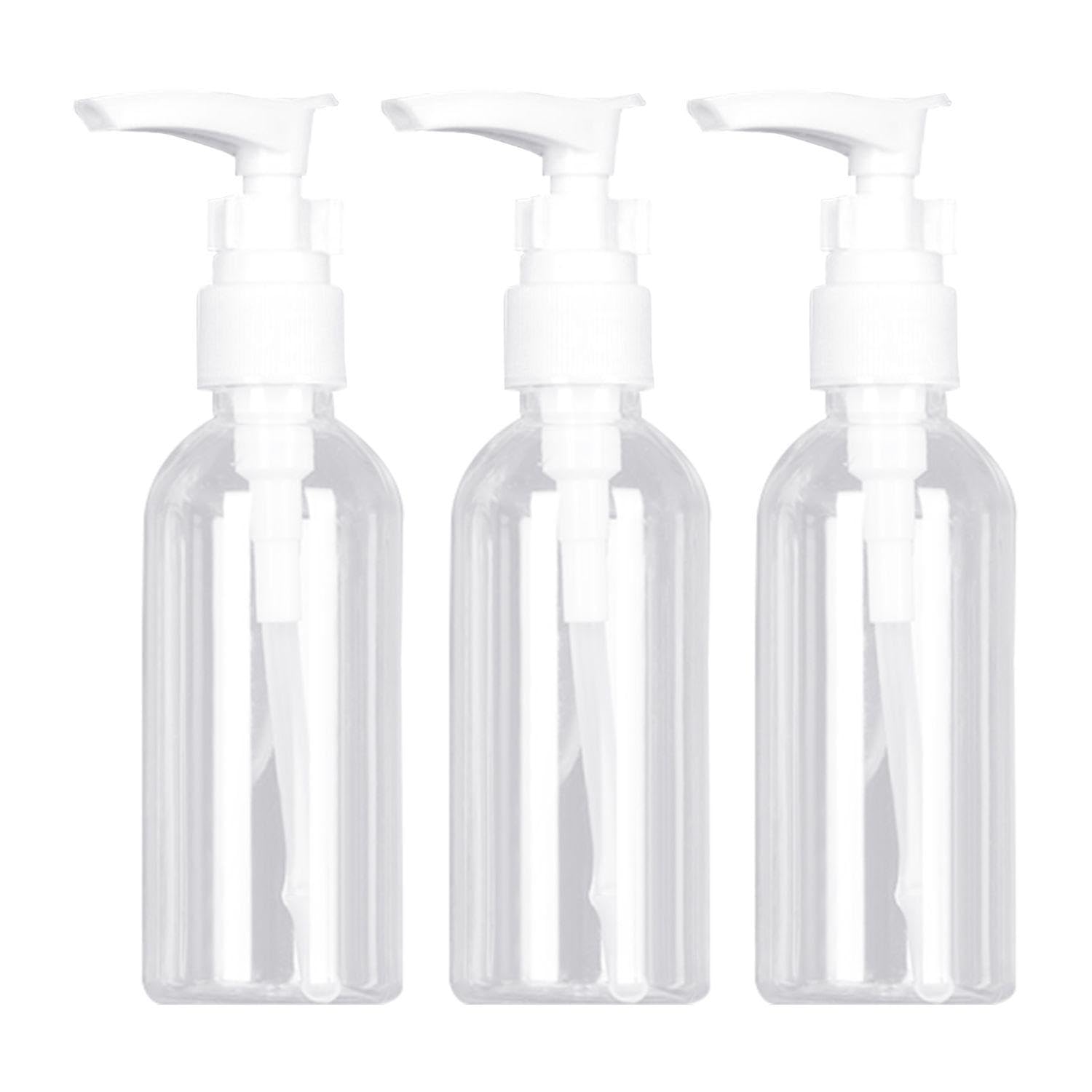 Nxpwrc 3 Pcs Lotion Bottles, Portable Lotion Dispensing Bottles, 100Ml Pump Dispenser, Mini Soap Dispenser, Press To Dispense Pump Bottle, Reusable Lotion Bottle