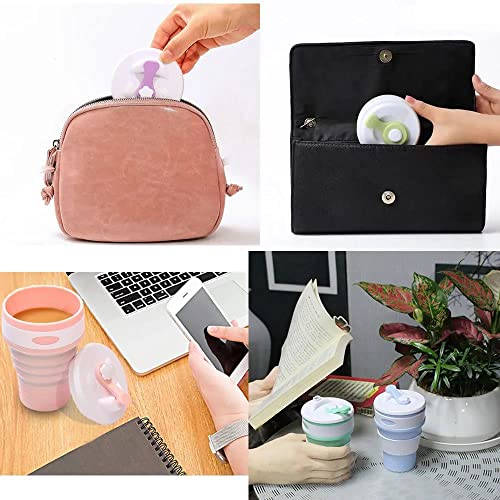 Copo de Silicone Retrátil Reutilizável c/Tampa Laranja CBRN20263 - Commerce Brasil