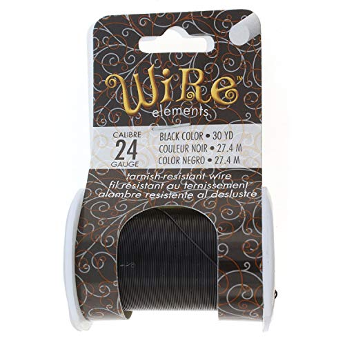Image of The Beadsmith Wire Elements 24-Gauge Lacquered Tarnish-Resistant Copper Wire for Jewelry Making, 30 Yard, 27.43 Meter Spool