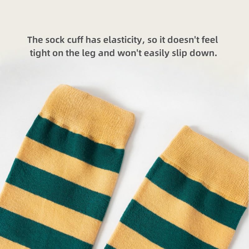 Dopamine Rainbow Stockings Seamless Cotton Knee Length Socks Candy Rainbow Color Children Casual Boys & Girls Long Socks3