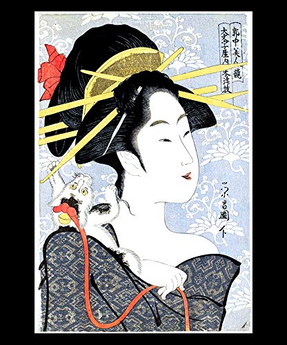 浮世絵美人画　鳥高斎栄昌　木板に描かれています 浮世絵美人画 鳥高斎栄昌 木板に描かれています 浮世絵美人画鳥