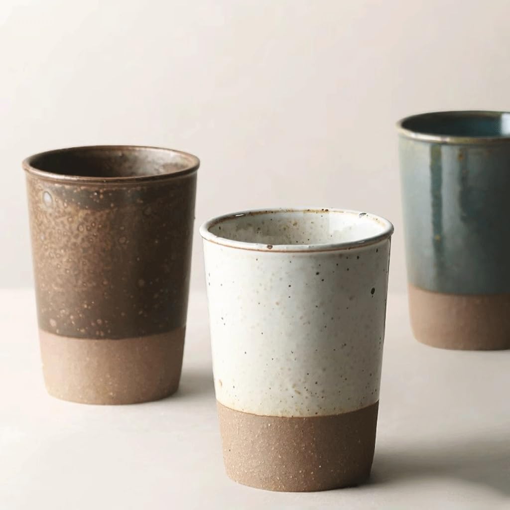 ENGENDER Tazas Cafe Taza De Café Gres, Agua For La Oficina, Desayuno For El Hogar, Leche Mug Cups(A)