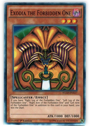 Amazon.co.jp: Yu-Gi-Oh! - Exodia the Forbidden One (YGLD-ENA17