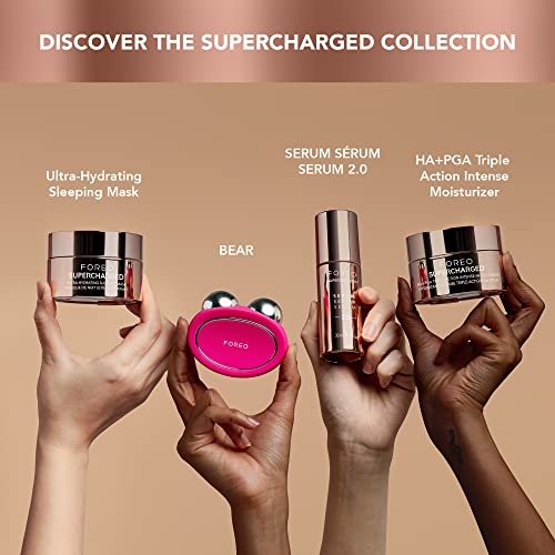 Miniatura 6 de FOREO SUPERCHARGED Crema Hidratante Facial Triple Acción HA+PGA - Crema Hidratante Facial Mujer - Contorno de Ojos - Acido Hialuronico - Vitamina E - Vegano - Crema Facial Hombre - Skincare - 50 ml