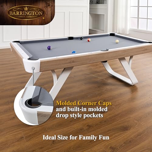 Image of Barrington Billiards Drop Pocket Pool Table with Complete Accessory Set