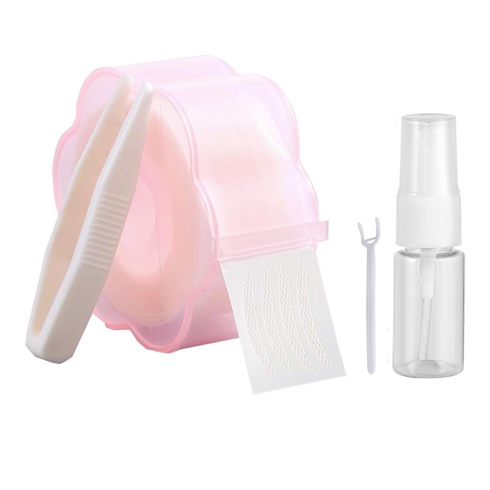 shefun 二重まぶた メッシュ ふたえテープ 360枚水で貼る くせ付け 両面 極細 自然 目立たない 二重テープ JP172 (細め)