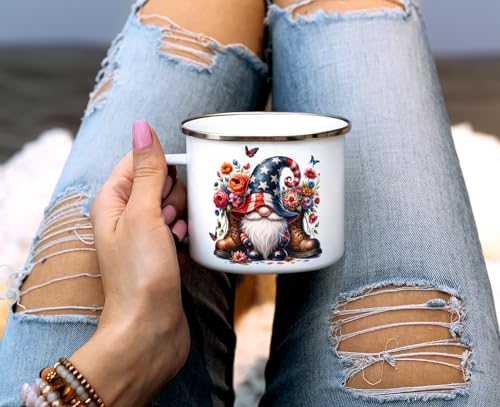 Taza de Camping Esmaltada Patriótica Loftipop 470 ml miniatura 3