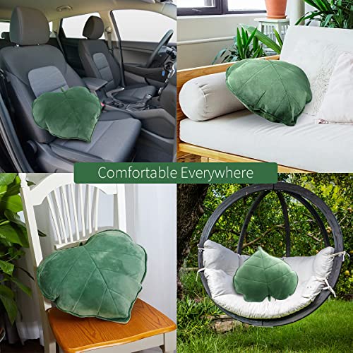 JTWEB Leaf Throw Pillow,3D Leaves Cute Pillow Aesthetic Decorative Soft Plush Shaped Cushion Novelty Backrest Comfortable Plant Sleeping for Bedroom Sofa, 50 x 50cm - Cosy Home Interiors JTWEB Leaf Throw Pillow,3D Leaves Cute Pillow Aesthetic Decorative Soft Plush Shaped Cushion Novelty Backrest Comfortable Plant Sleeping for Bedroom Sofa, 50 x 50cm - Image 3