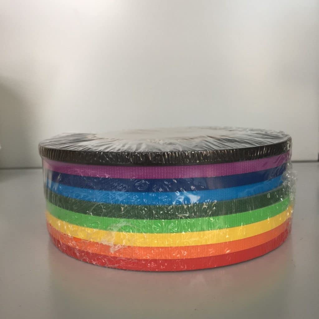 5mm x 25m Gewebeband-Set"Gaffa", Tape Set, beschichtetes Klebeband im Rainbow-Set, 9 Rollen sehr starkes Gaffa-Tape, je 5 mm Breite x 25 m Länge