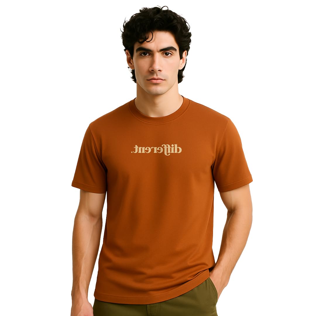 nobero 100% Cotton T Shirts for Men Stylish | Regular Fit | Graphic Printed T Shirts for Men 180 GSM Combed Cotton | Round Neck Half Sleeve-picture-46