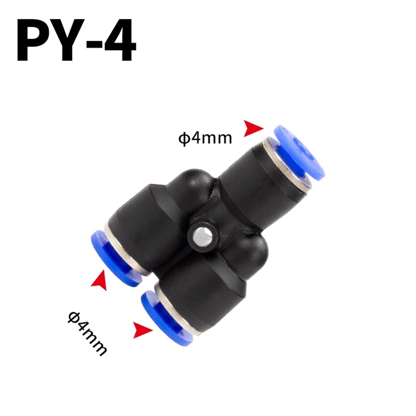 Złączki rurowe Plastikowe złącze pneumatyczne Złączka Podłączenie wody PY PW Connect 4 6 mm 8 mm 10 mm 12 mm Kształt Y 1 szt. (PY-4)