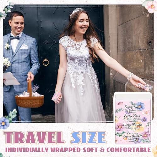 Image of Therwen 100 Pack Pocket Tissues Travel Bulk 1000 Sheet, Floral