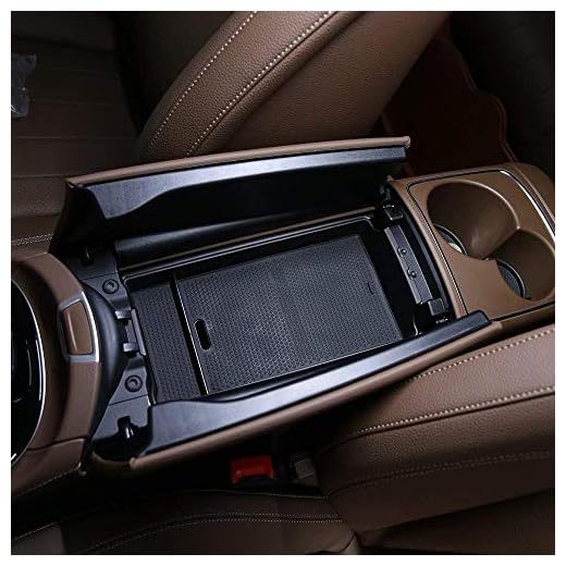 Caja de almacenamiento de plástico en el interior del guante del apoyabrazos del ABS Accesorios del coche para la clase W213 2016-2018 de E