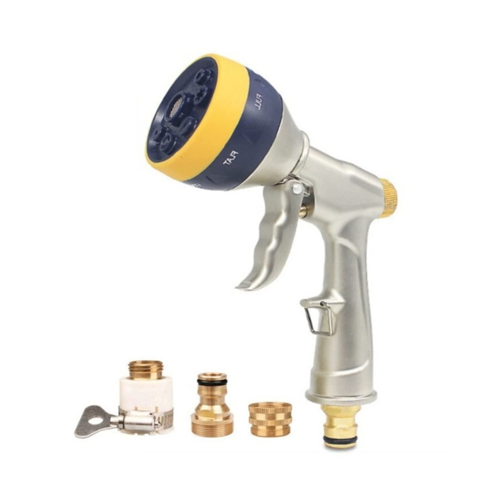 Boquilla de manguera for lavadora de coche, rociador de agua de Metal de alta presión, herramientas de limpieza for riego de jardín y hogar ，Pistolas para mangueras
