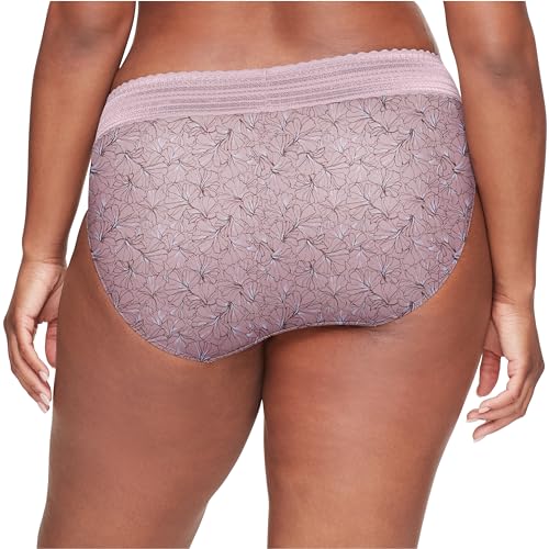 Image of Warner's Women's No Pinching, No Problem Dig-free Comfort Wait With Lace Microfiber Hipster 5609j