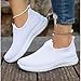 AYziemezm Womens Slip on Walking Shoes Lightweight Breathable Sneakers Non Slip Comfort Sock Shoe Athletic Gym Workout Sneaker Mesh Casual Fashion Shoes Comfortable Walking Running Sneakers White