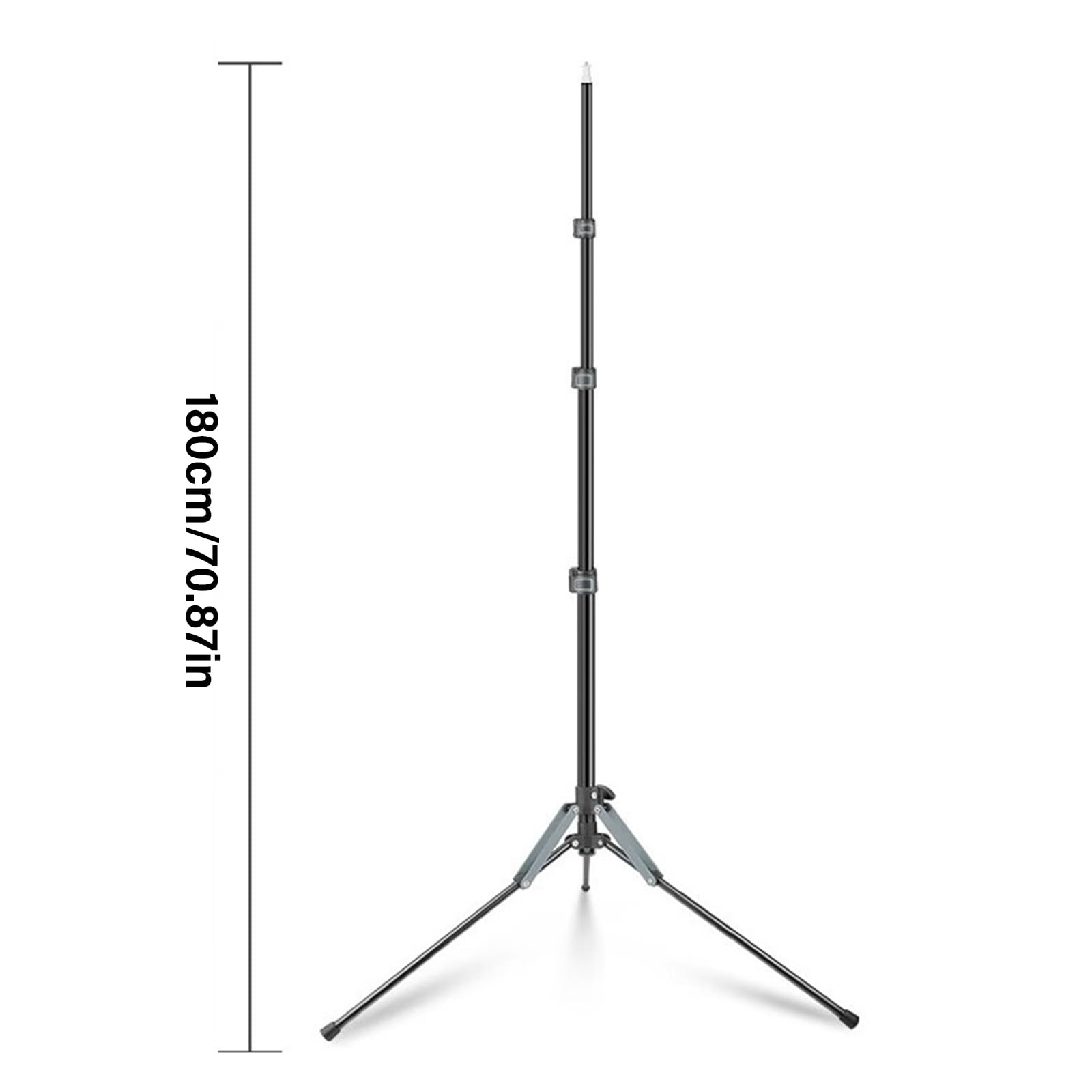 Treppiede in alluminio per fotocamera per scattare immagini stabili, altezza regolabile e supporto per gambe pieghevole, accessorio fotografico professionale