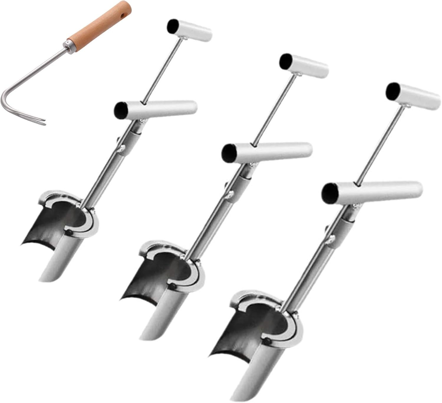Generic Bulb Planter Seedling Transplanter Tool, Garden Bulb Transplanter for Digging Holes with T-Style Handle Soil Sampler, Lawn and Garden Tool