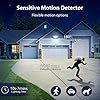 iMaihom 150W Motion Sensor Light Outdoor, 15000LM 6500K LED Security Floodlights, 3 Adjustable Head Motion Detection Light IP65 Waterproof for Yard Garage White 1pack