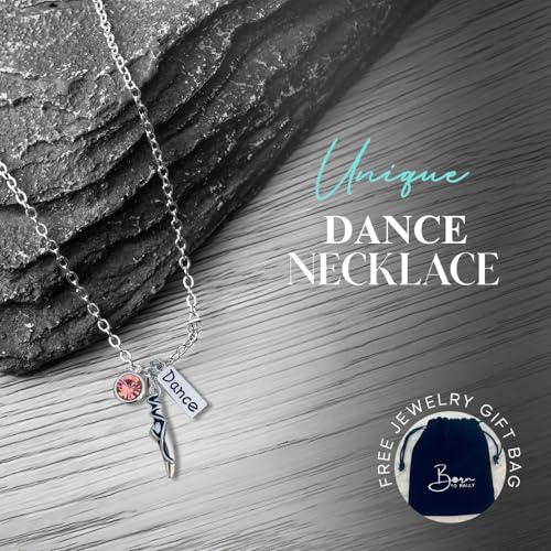 Sportybella Ballet Necklace – Dance Jewelry With Pink CZ Ballet Shoes Charm Pendant, Gift for Dancers and Dance Recitals4