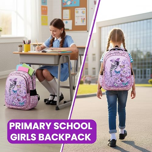 Image of Storite School Bag for Girls Kids 15L | 3D Cartoon Backpack Lightweight Water-Resistant | Multi-Compartment with Bottle Pocket | Cute Bag for Nursery & Primary