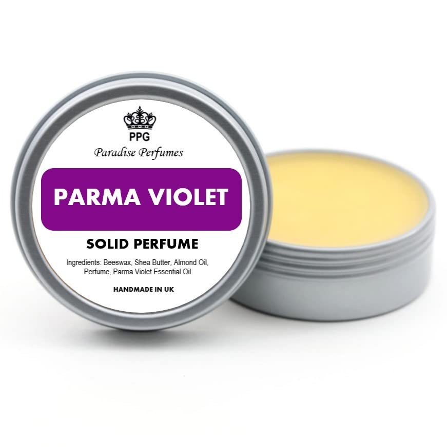 Parma Violet Natural Solid Perfume 15ml Fragrance Balm Cruelty Alcohol Free Handmade in UK