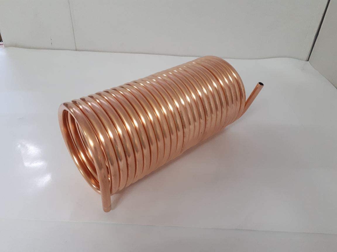Spirale aus Kupferrohr 10x1mm weich aus 10m mit Ø ca. 13cm (Kupferrohrspirale)