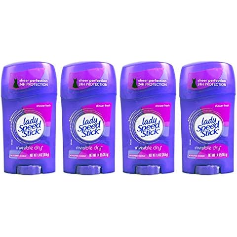 Lady Speed Stick Invisible Dry Antiperspirant & Deodorant, Shower Fresh - 1.4 oz - 4 pk by Lady Speed Stick Cover