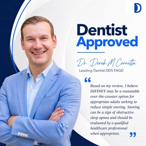 Difiney Advanced Anti Snoring Device 4.0: FDA-Cleared Snoring Solution – Adjustable Snore Stopper Mouth Guard for Men & Women – Anti Snoring Mouthpiece to Improve Sleep – Reusable Night Use - 1