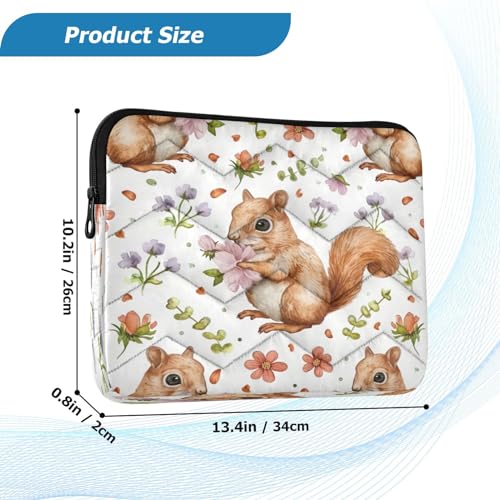 Funda para portátil 13-14 pulgadas impermeable con diseño de ardillas miniatura 3