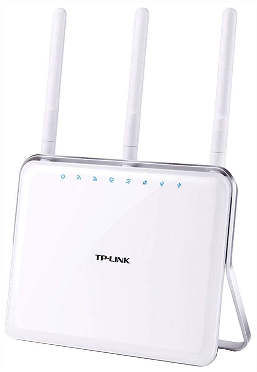 TP-Link AC1900 Gigabit Dualband WLAN Router Archer C9(für Anschluss an Kabel-/DSL-/GlasfaserModem, 600 Mbit/s(2,4GHz)+1300 Mbit/s(5GHz), Beamforming, App Steuerung, USB 3.0, Print/Media/FTP Server)