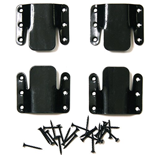 Choice Parts – Universal Black Sectional Connector (Pack of 4 Brackets) – Great Non Sliding Sofa Fastener for Sectionals Pieces