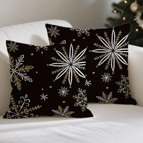 ViaElayu Kissenbezug Weihnachten 40x40 Weihnachtskissenbezüge...