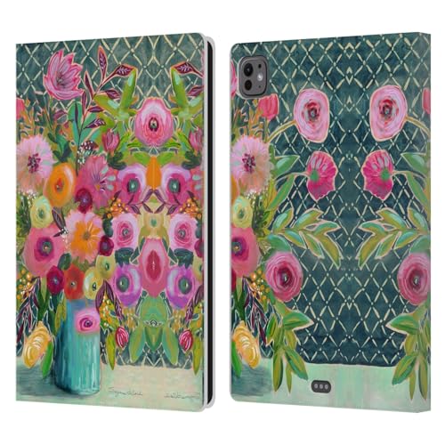 Protection iPad Pro 11 2024 fleurie pour travailler au café ou en voyage