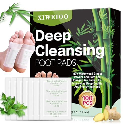 100 Pack Foot Pads, Ginger Oil Bamboo Charcoal, Foot Care Patch Message Deep Cleansing for Stress Relief, Better Rest, Feet Health Patches, Relaxing Muscles - Image 3